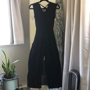 black jumpsuit